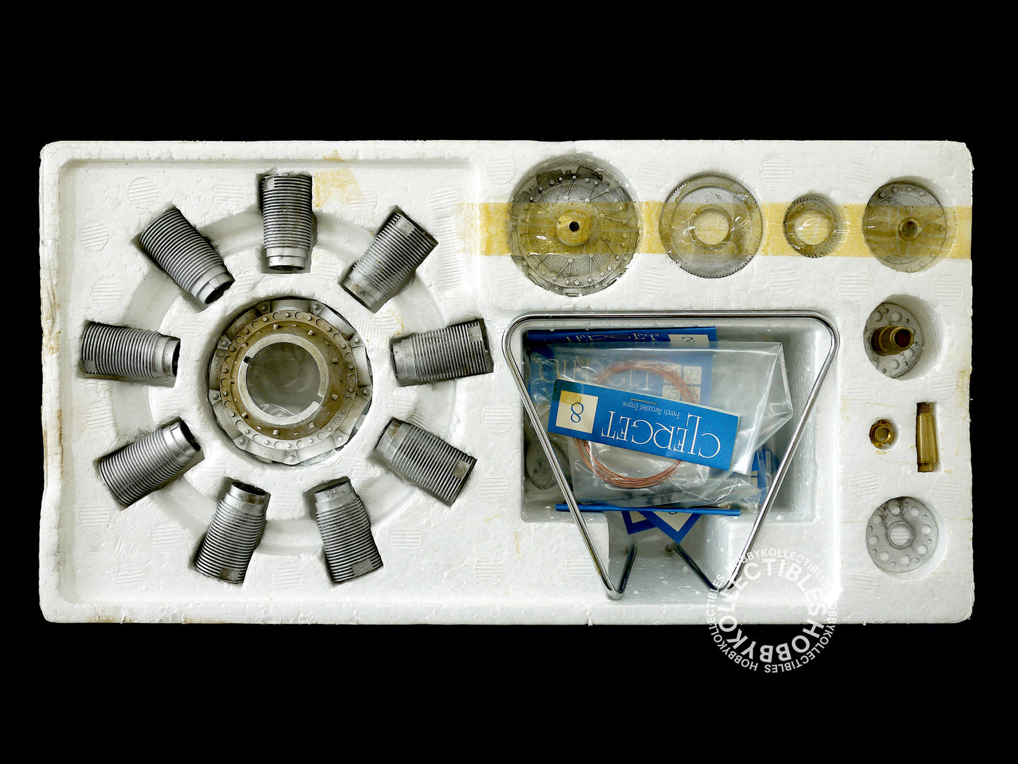 Hasegawa 1/8 French Rotary Engine Clerget 9B Metal Model Kit Rare