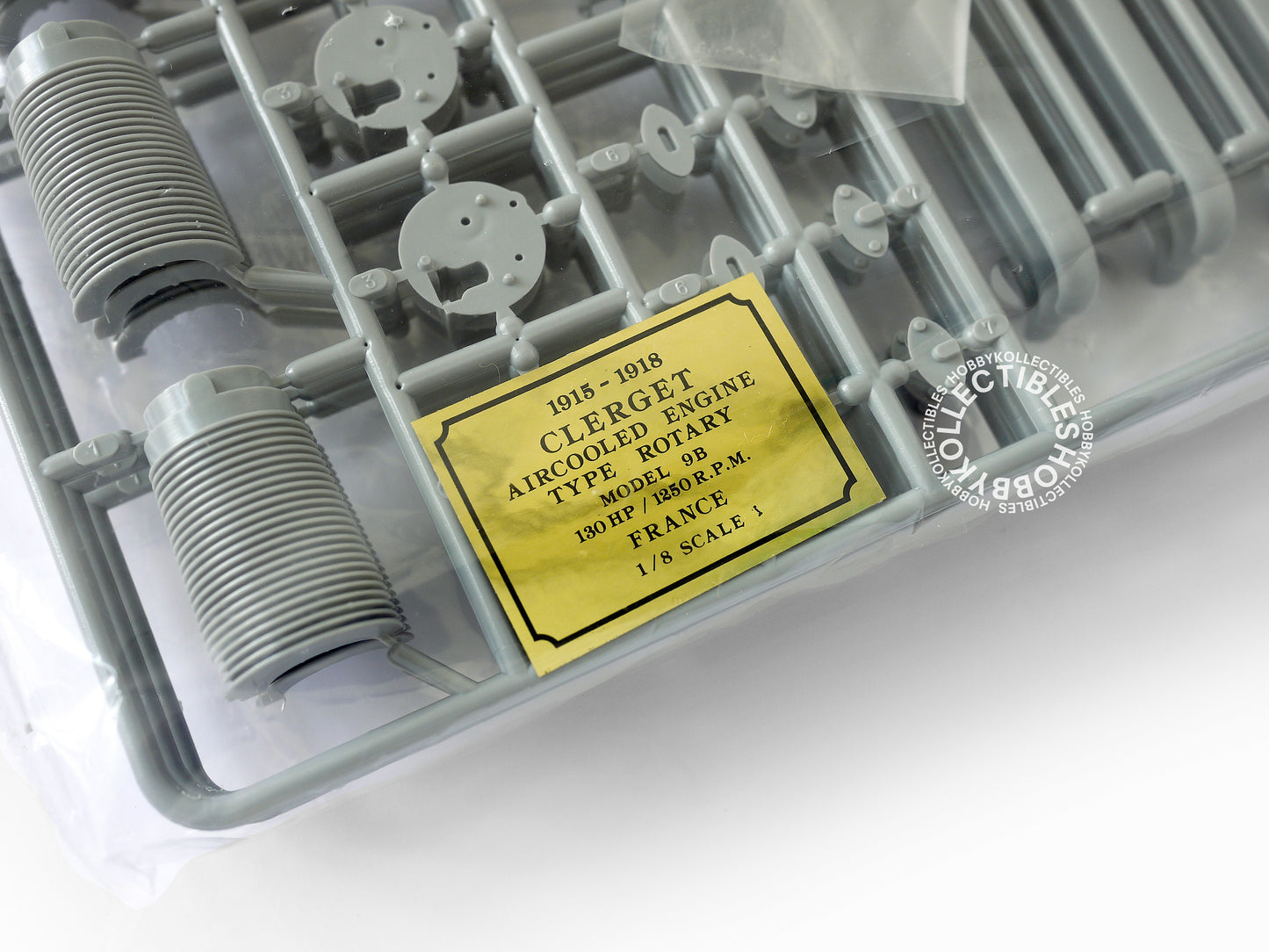 Hasegawa 1/8 Rotary Engine 130HP Clerget 9B Model Kit