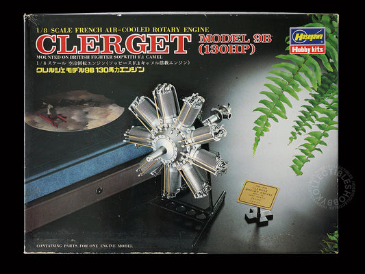 Hasegawa 1/8 Rotary Engine 130HP Clerget 9B Model Kit