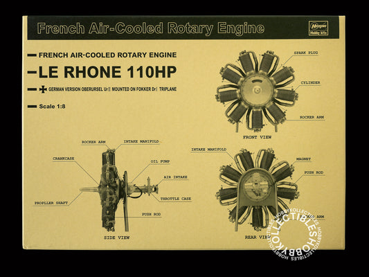 Hasegawa 1/8 Rotary Engine Le Rhone 110HP Limited Edition