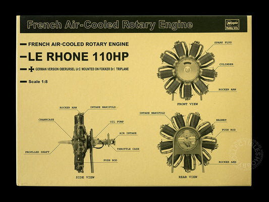 Hasegawa 1/8 Rotary Engine Le Rhone 110HP Limited Edition(Restock)