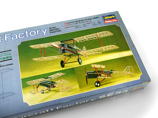 Hasegawa 1/8 Royal Aircraft Factory S.E.5a WWI Fighter Museum Wooden Model Kit