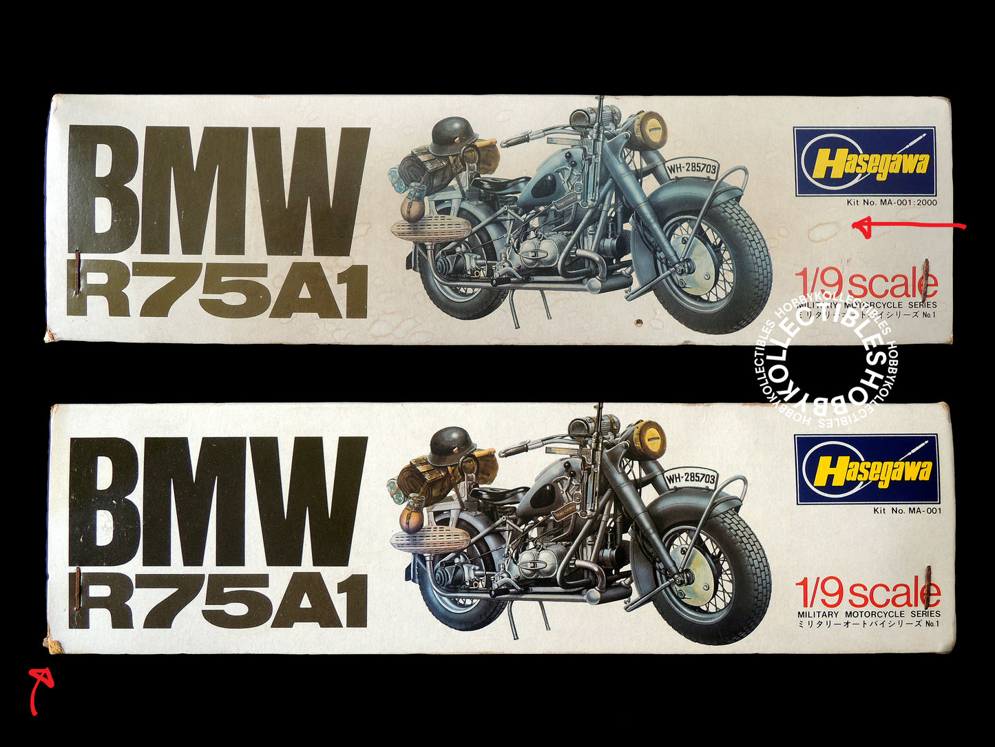 Hasegawa Vintage 1/9 BMW R75A1 Military Motorcycle Model Kit