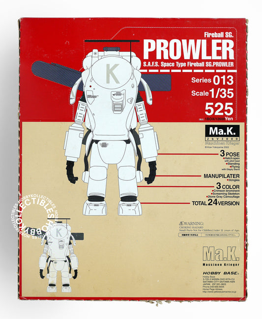 Ma.K Hobby Base Vintage 1/35 Fireball Prowler 24 Action Figure Box Set Factory Sealed