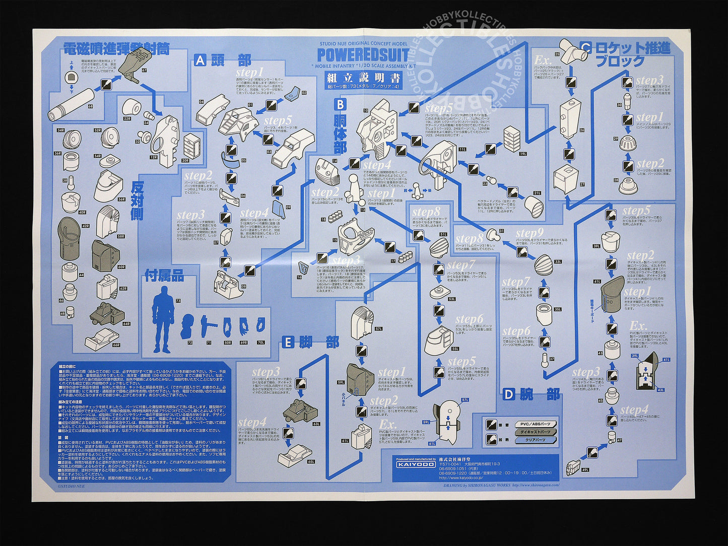 Kaiyodo Studio Nue 1/20 Mobile Infantry Model Kit