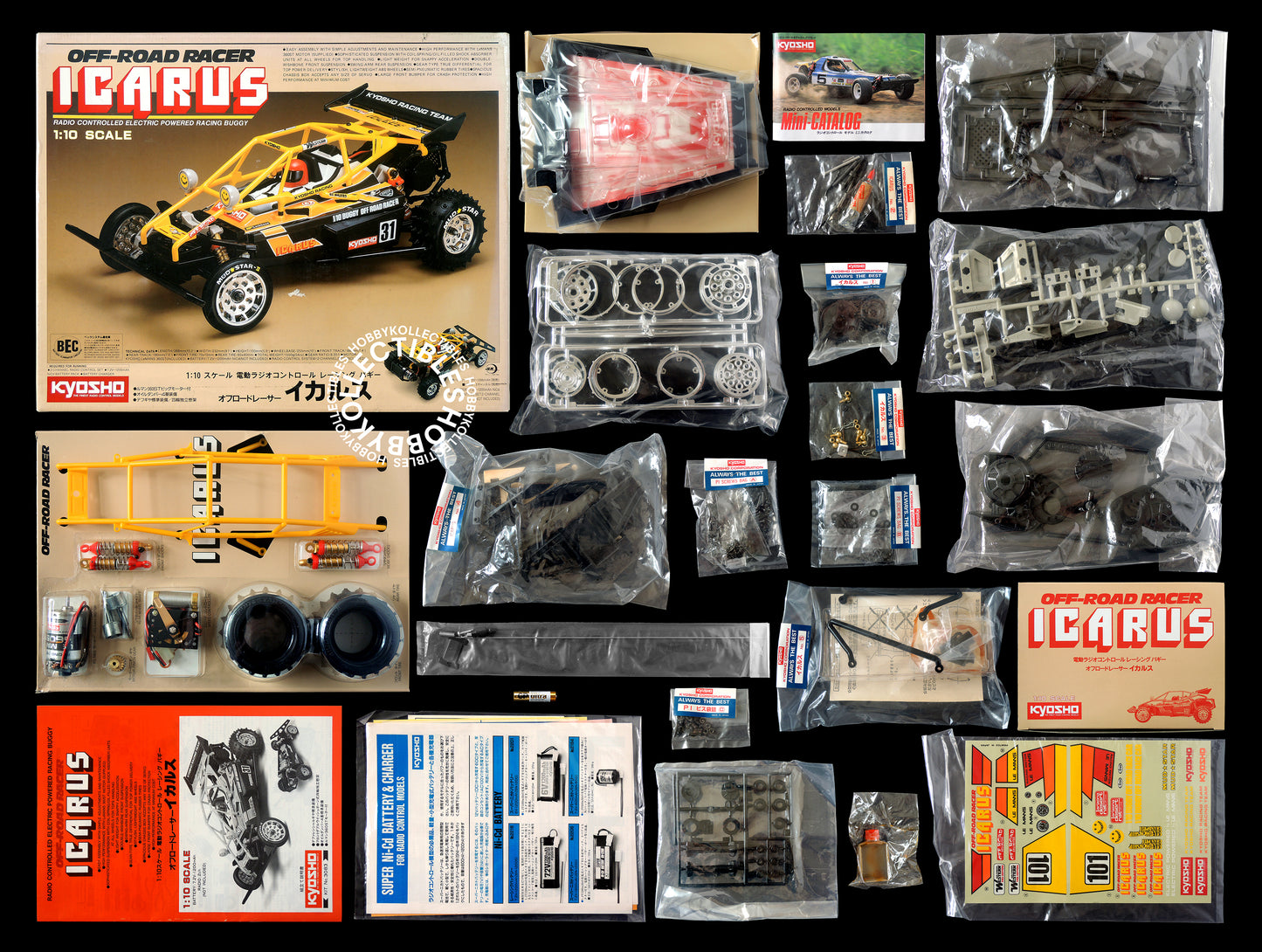 Kyosho Vintage 1/10 RC Icarus Racing Buggy #3083 Model Kit