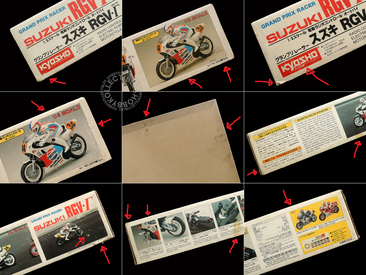 Kyosho Vintage 1/8 RC Suzuki RGV-Γ GP Motorcycle #3004
