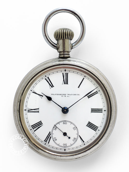 Lot of 4 Pocket Watch Waterbury Roskopf York Need Repair/for Parts