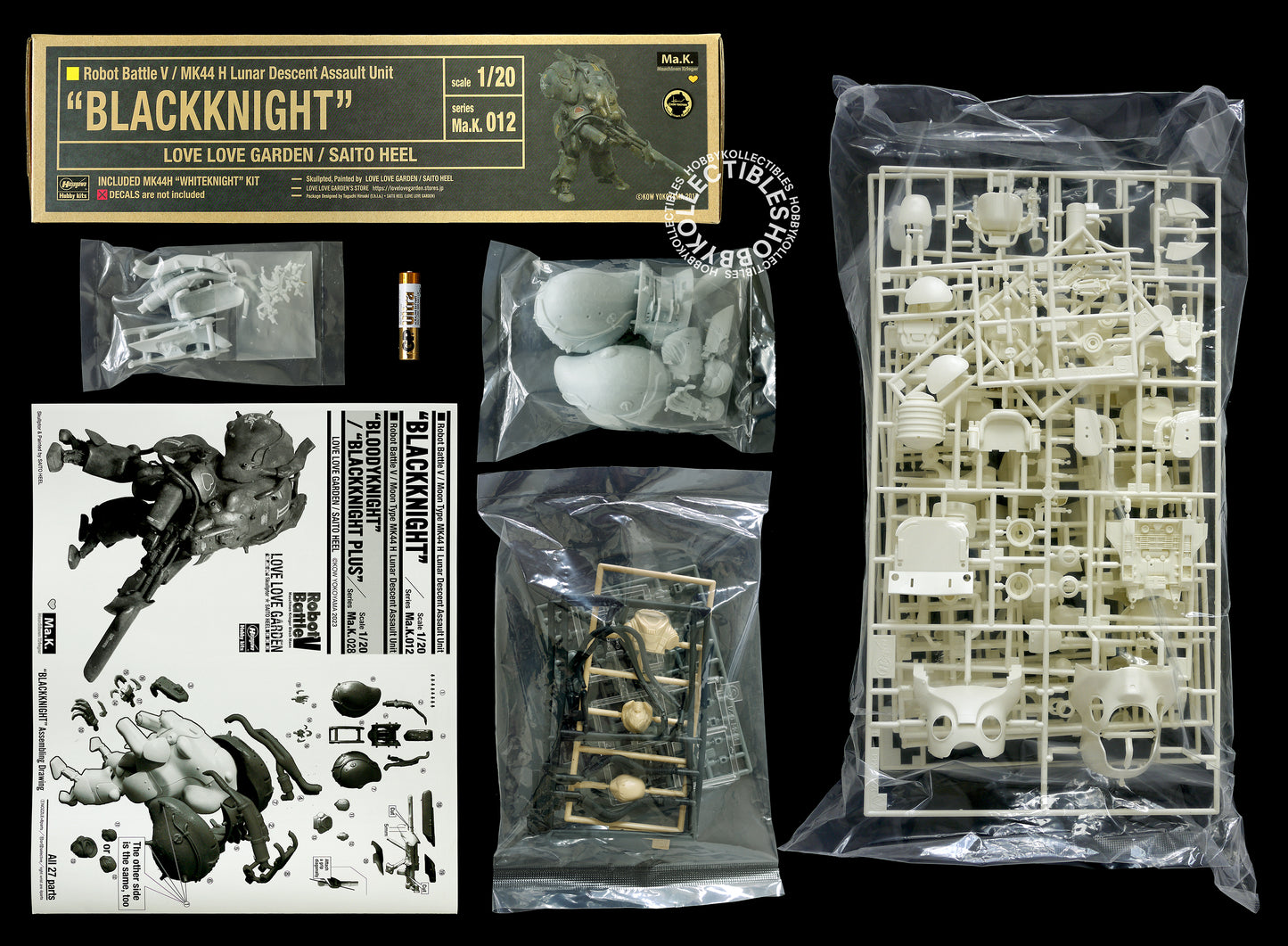 Ma.K Love Love Garden Robot Battle 1/20 BlackKnight Resin/Plastic Model Kit