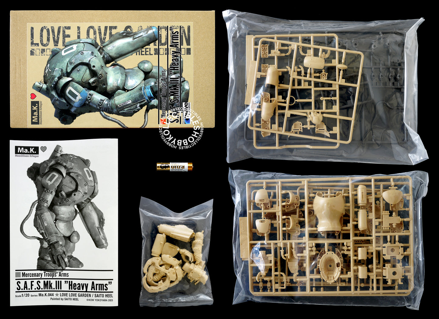 Ma.K Love Love Garden SF3D 1/20 SAFS Heavy Arms Resin/Plastic Kit