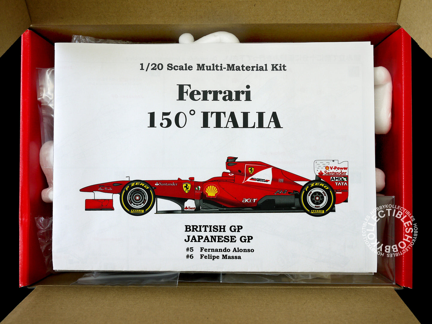 MFH 1/20 Ferrari 150° Italia F1 Engineless/Proportion Model Kit K310