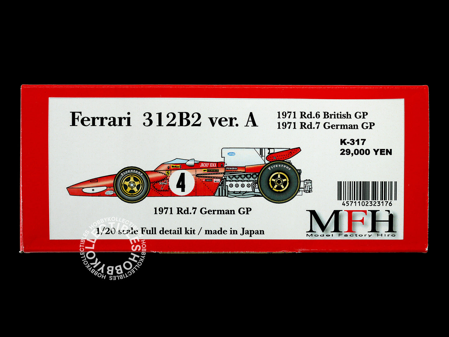 MFH 1/20 Ferrari 312B2 F1 Racing Full Detail Model Kit ver.A K317