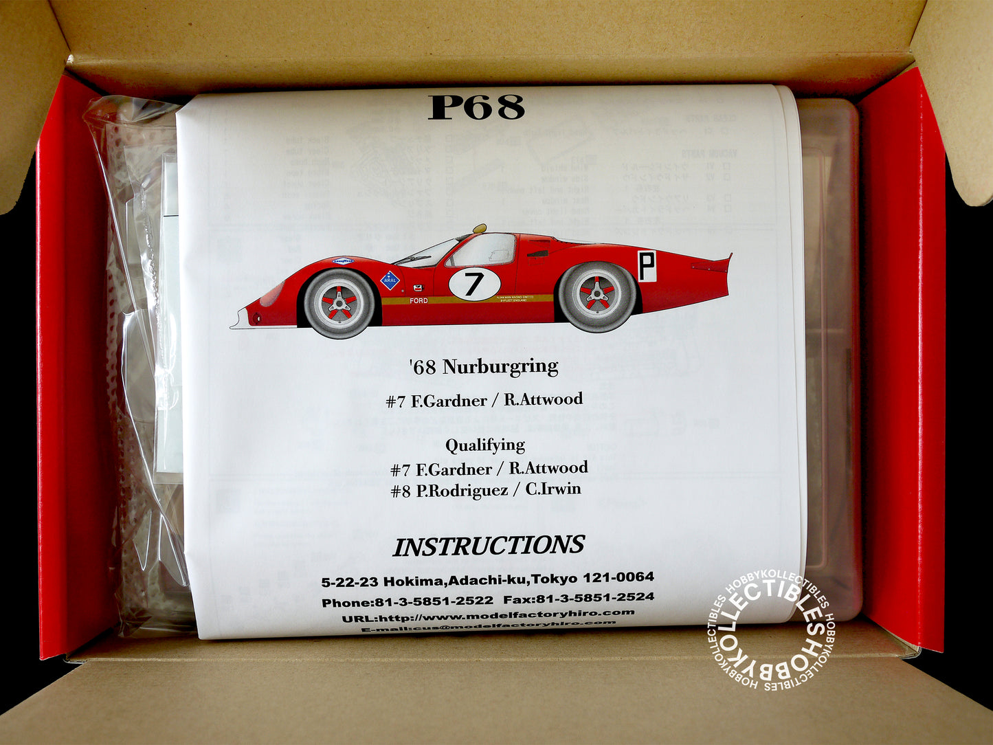 Model 1/24 Ford P68 '68 Nurburgring Multi-Media Kit K220
