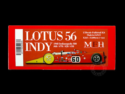 MFH 1/20 Lotus 56 Indy Car Full Detail Model Kit K263