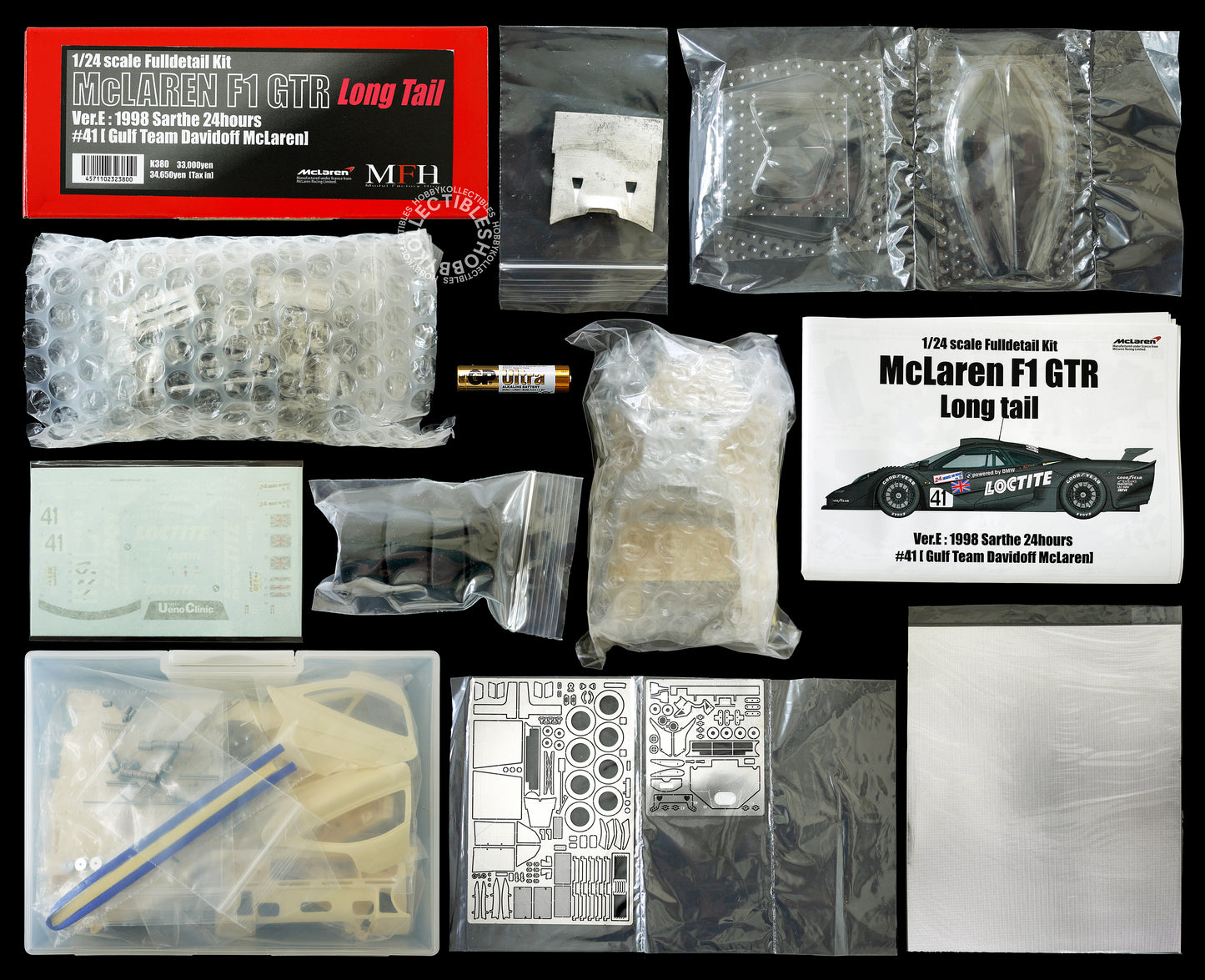 MFH 1/24 McLaren F1 GTR Long Tail ver.E LM K380 Model Kit