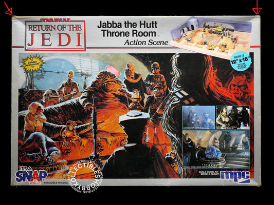 MPC Vintage Star Wars ROTJ Jabba Hunt Throne Room Model Kit