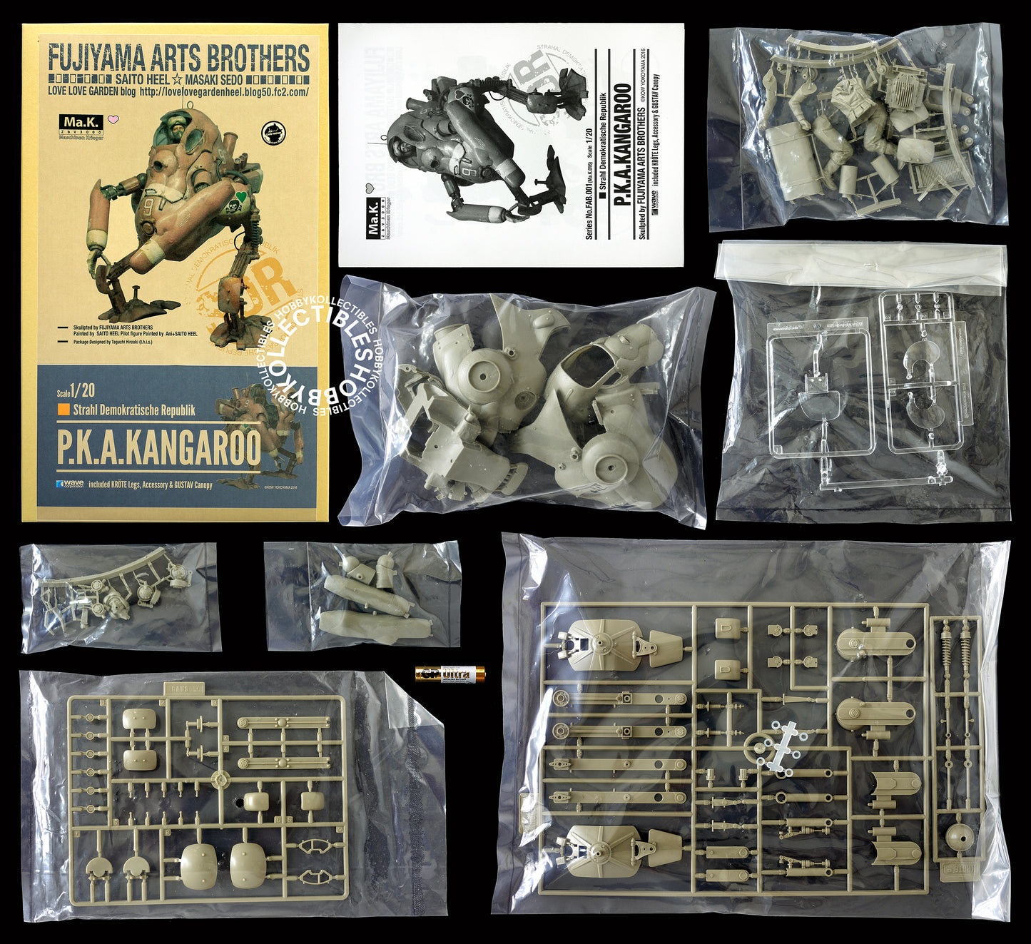 Ma.K Love Love Garden SF3D 1/20 PKA Kangaroo Resin/Plastic Kit