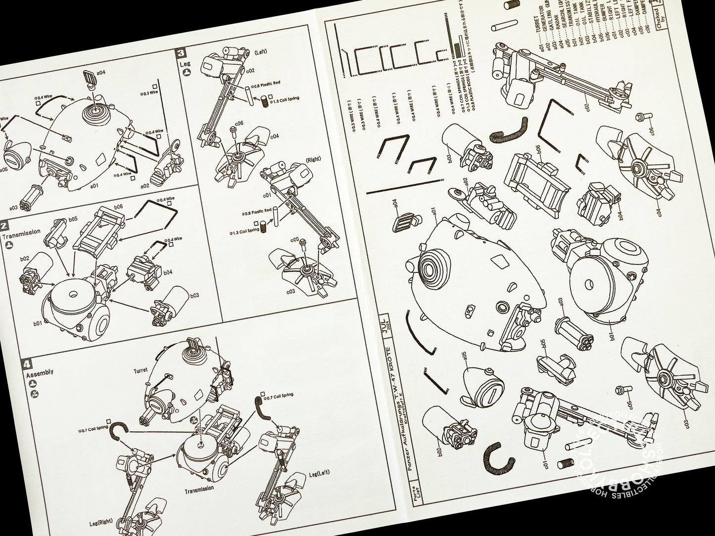 Ma.K Tenbowkissa SF3D 1/76 Kröte #32 Mecha Resin Model Kit
