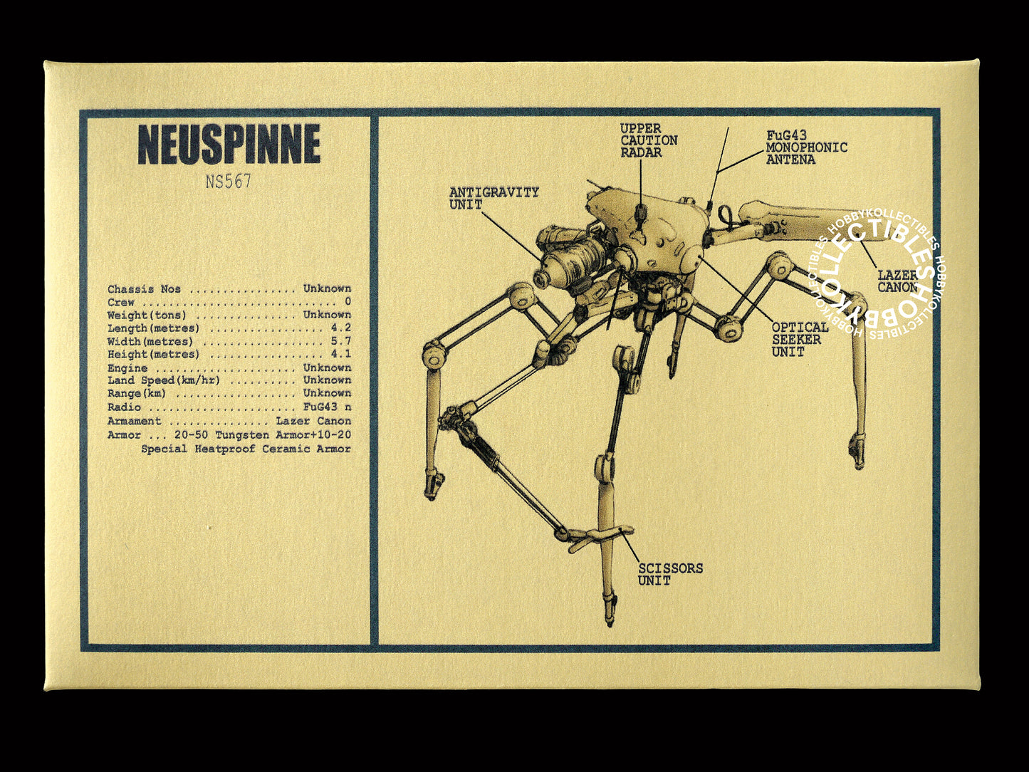 Ma.K Tenbowkissa SF3D 1/76 Neuspinne Mecha Resin Model Kit
