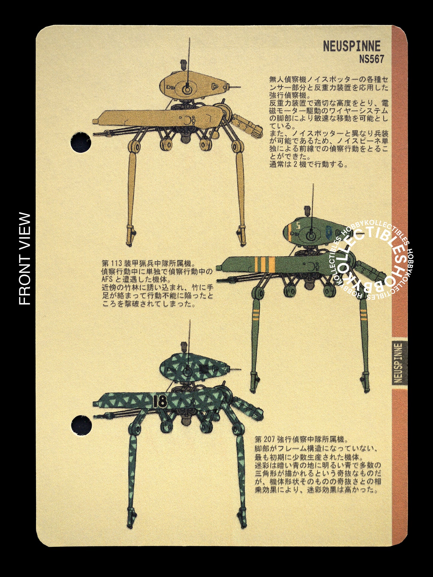 Ma.K Tenbowkissa SF3D 1/76 Neuspinne Mecha Resin Model Kit