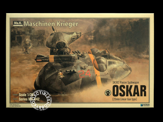 Ma.K Wave SF3D 1/20 Oskar 25mm Linear Gun Model Kit
