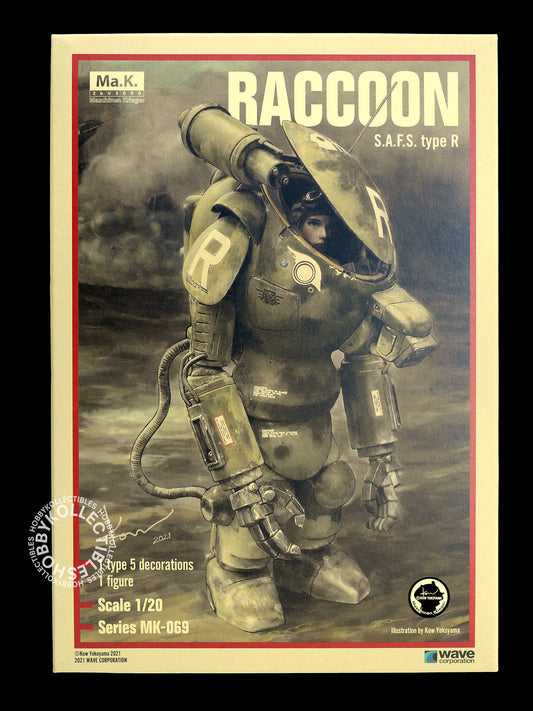 Ma.K Wave SF3D 1/20 Mecha SAFS Raccoon MK069 Model Kit