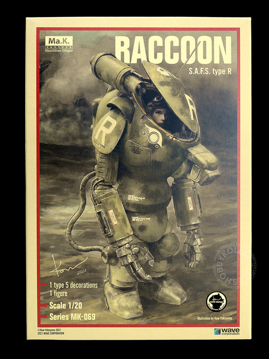 Ma.K Wave SF3D 1/20 Mecha SAFS Raccoon MK069 Model Kit