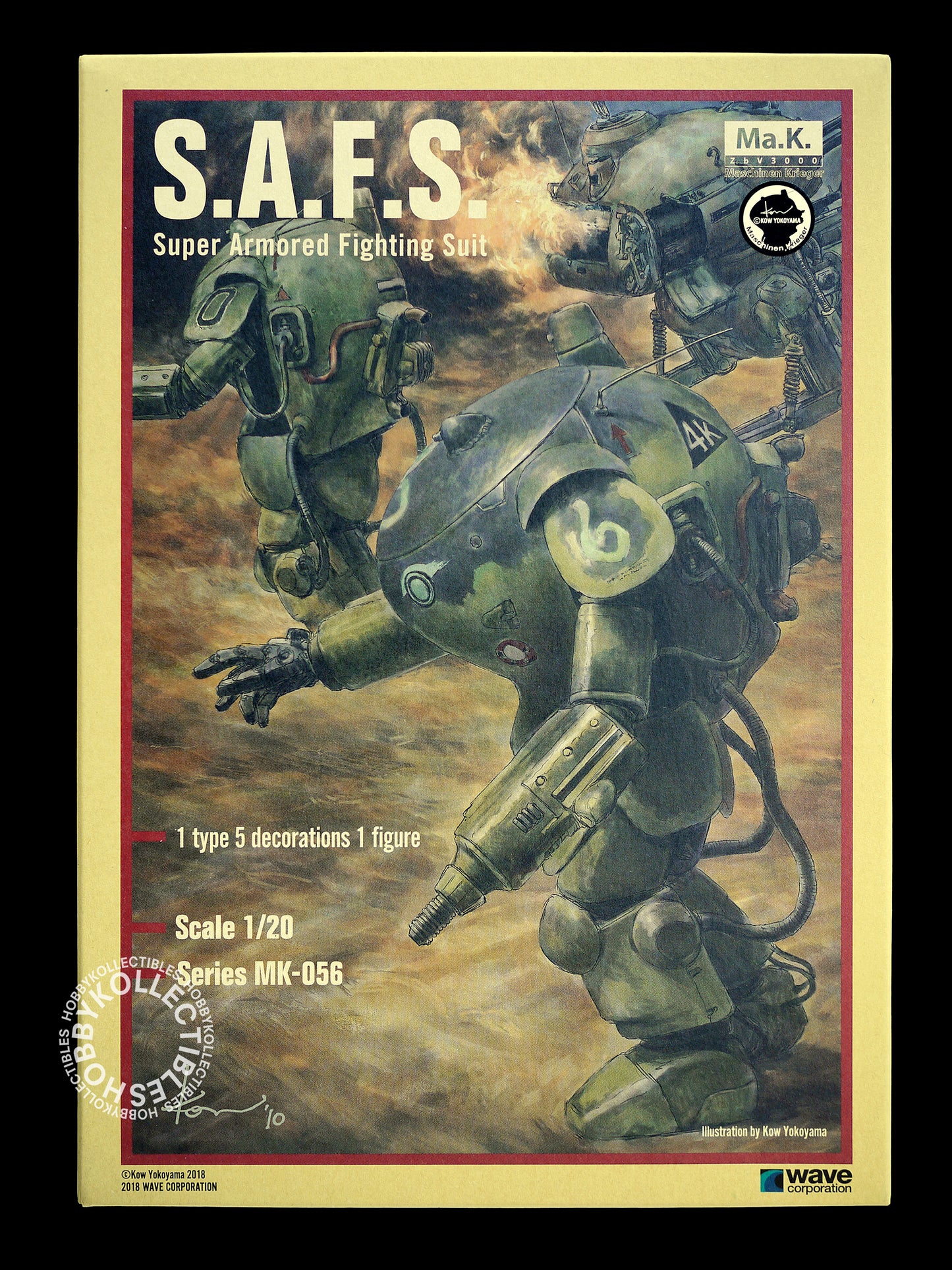 Ma.K Wave SF3D 1/20 SAFS Model Kit + Brick Works Interior Resin Parts