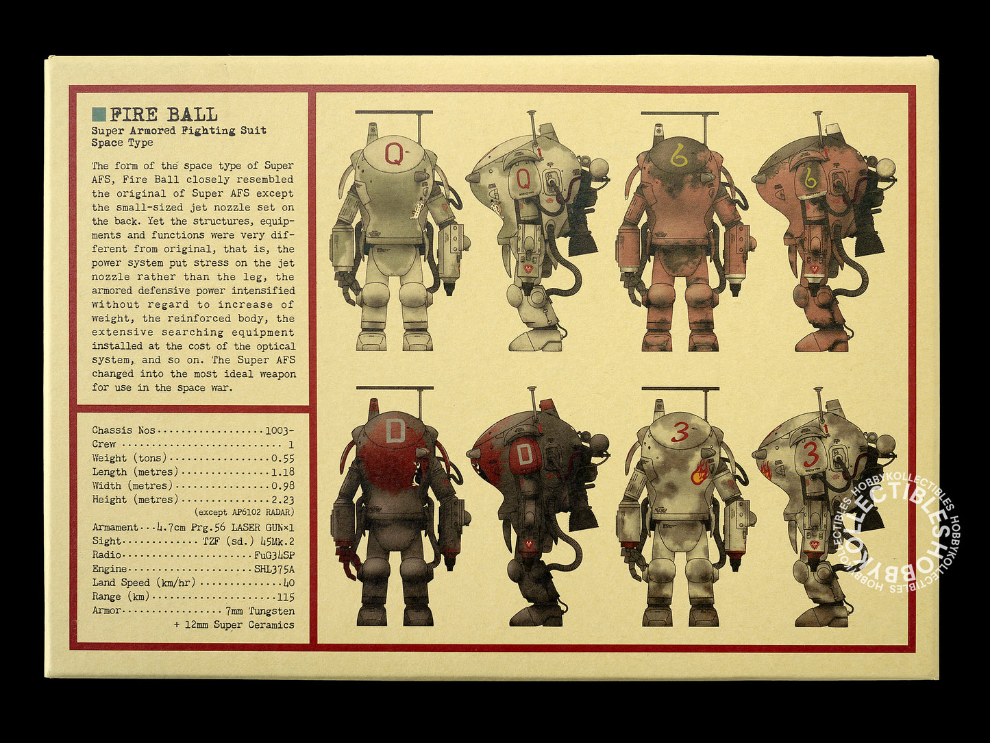 Ma.K Wave SF3D 1/20 Mecha SAFS Fire Ball/Snowman Model Kit