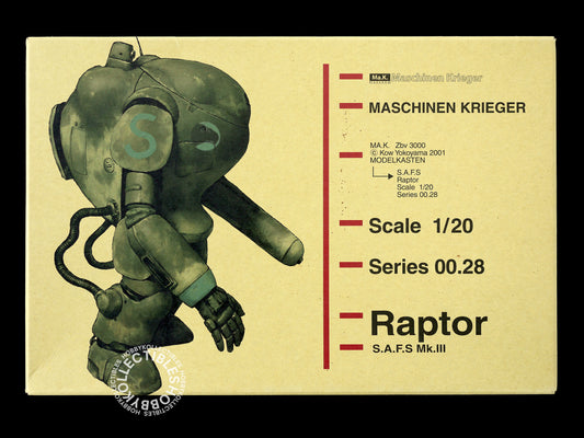 Ma.K Modelkasten Vintage 1/20 SAFS Raptor Resin/Plastic Model Kit