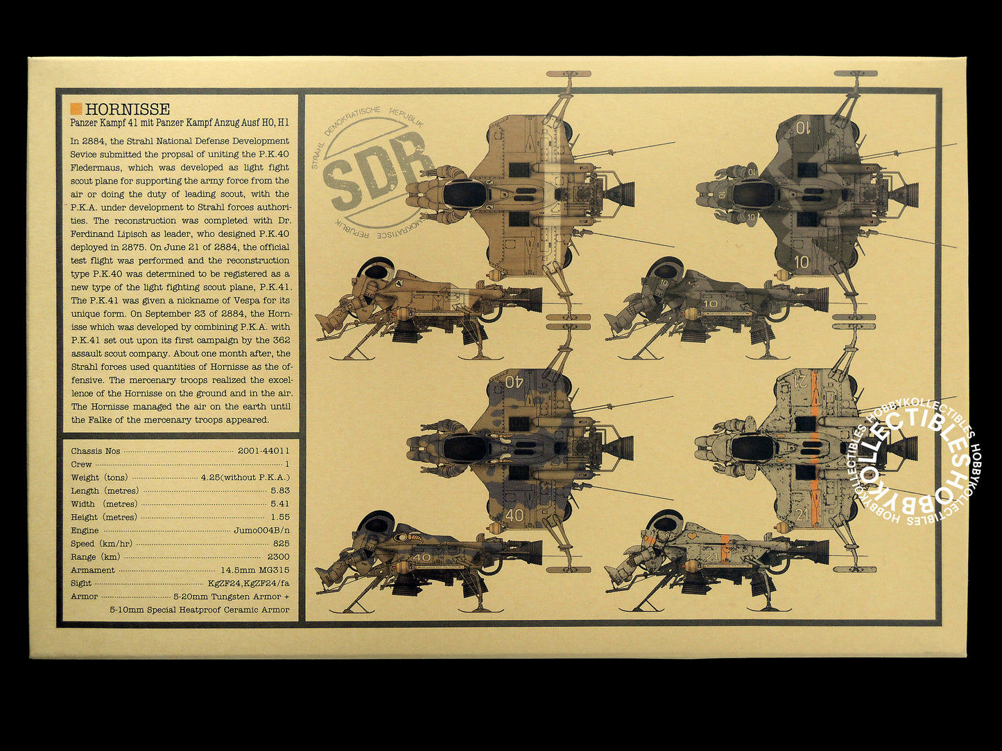 Ma.K Wave SF3D 1/20 Mecha Hornisse 3Q Model Kit