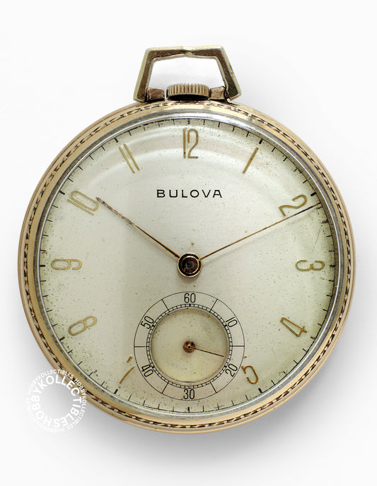 Lot of 2 Swiss Nickel Mido / Gold Plated Bulova Pocket Watch