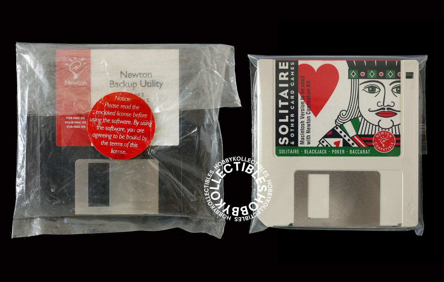 Lot (C) - Apple Vintage Leather Case for Newton MessagePad 110 + MISC Accessories