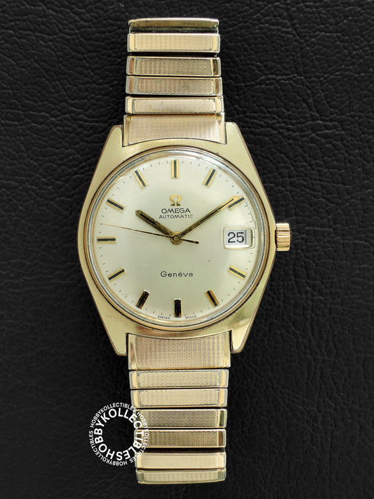 Omega Vintage Gold Plated Automatic Date Wrist Watch