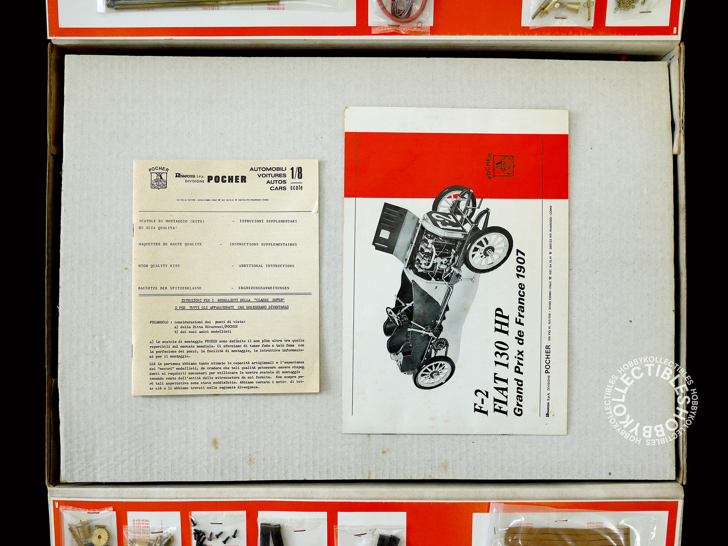Pocher Rivarossi Vintage 1/8 Fiat 1907 K77 Model Kit BOX DAMAGED