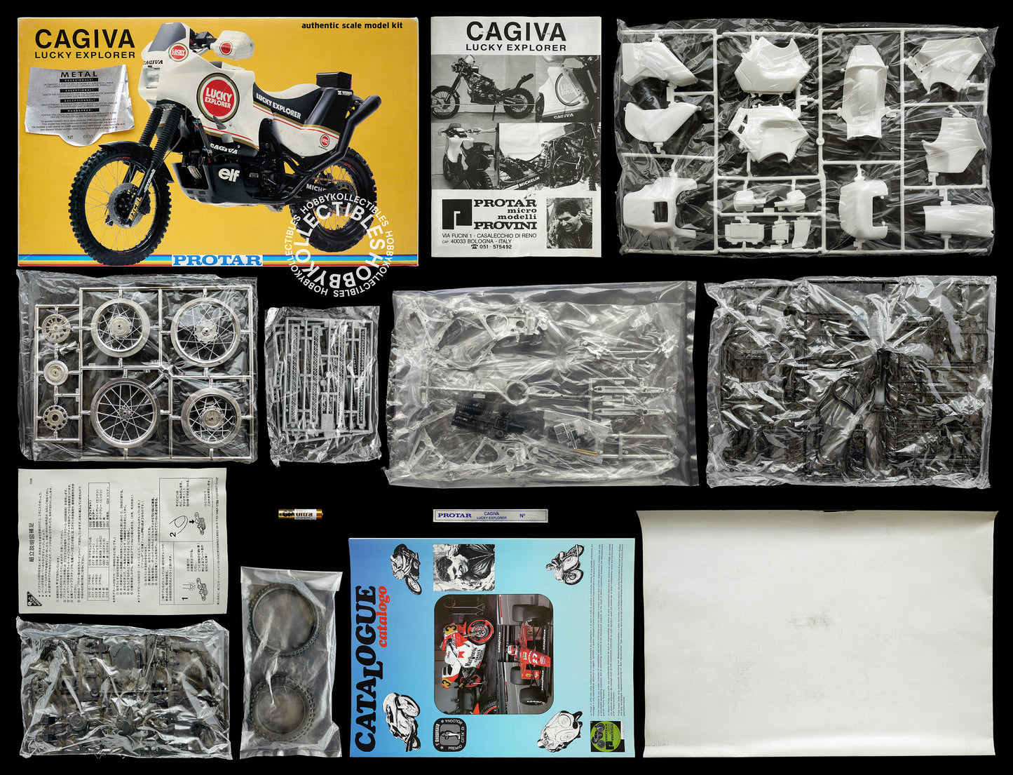 Protar 1/9 Cagiva Lucky Explorer Mod. 209 Metal Frame Motorcycle Kit
