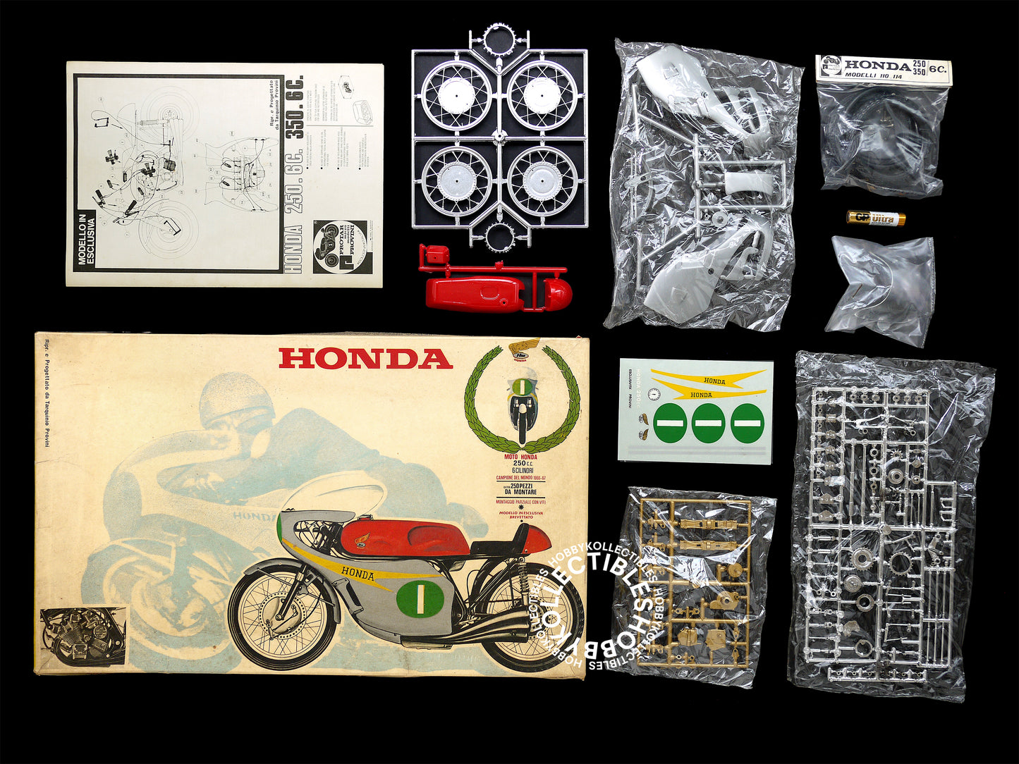 Protar Vintage 1/9 Honda 250cc Mod. 110 Motorcycle Model Kit