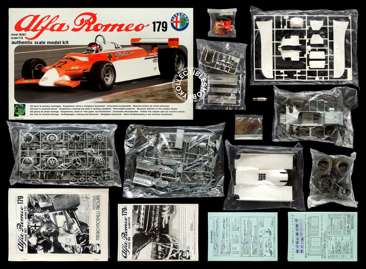 Protar Vintage 1/12 Alfa Romeo 179 F1 Mod. 16167 Model Kit