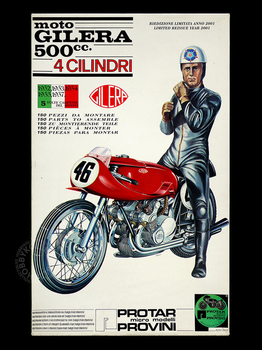 (SOLD) Protar 1/9 Gilera 500cc Motorcycle Limited Edition 11341 Model Kit