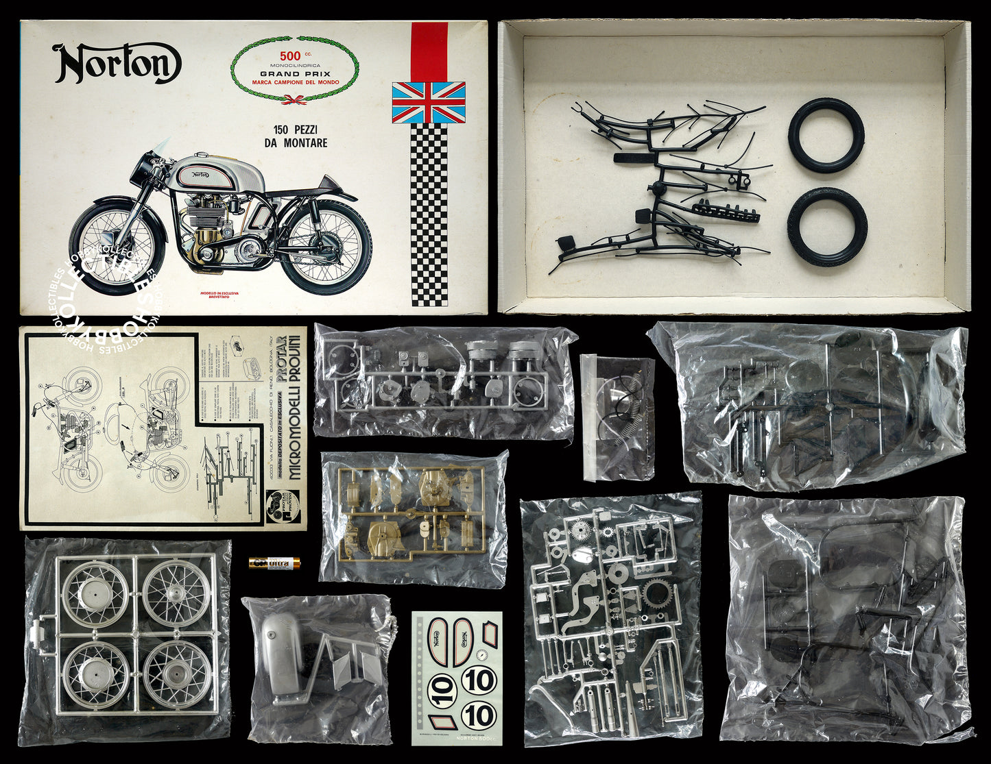 Protar 1/9 Vintage Norton 500cc Mod.109 Motorcycle Model kit