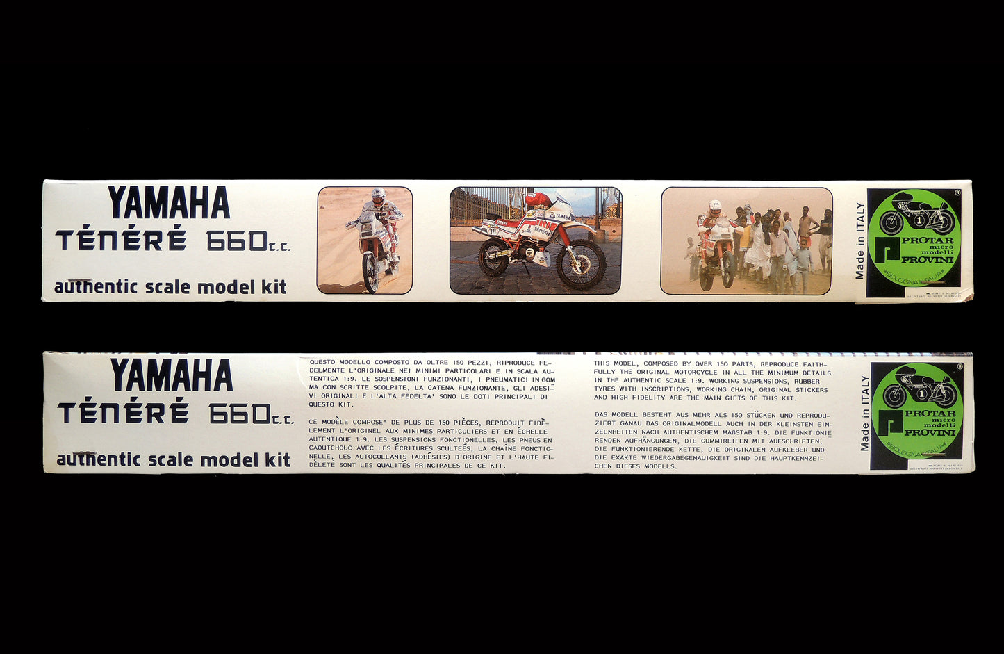 Protar Vintage 1/9 Yamaha Ténéré Motorcycle Metal Frame Model Kit