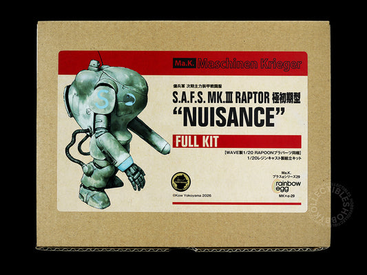 Ma.K Rainbow Egg SF3D 1/20 SAFS MK.III Raptor "Nuisance" Resin & Plastic Full Kit