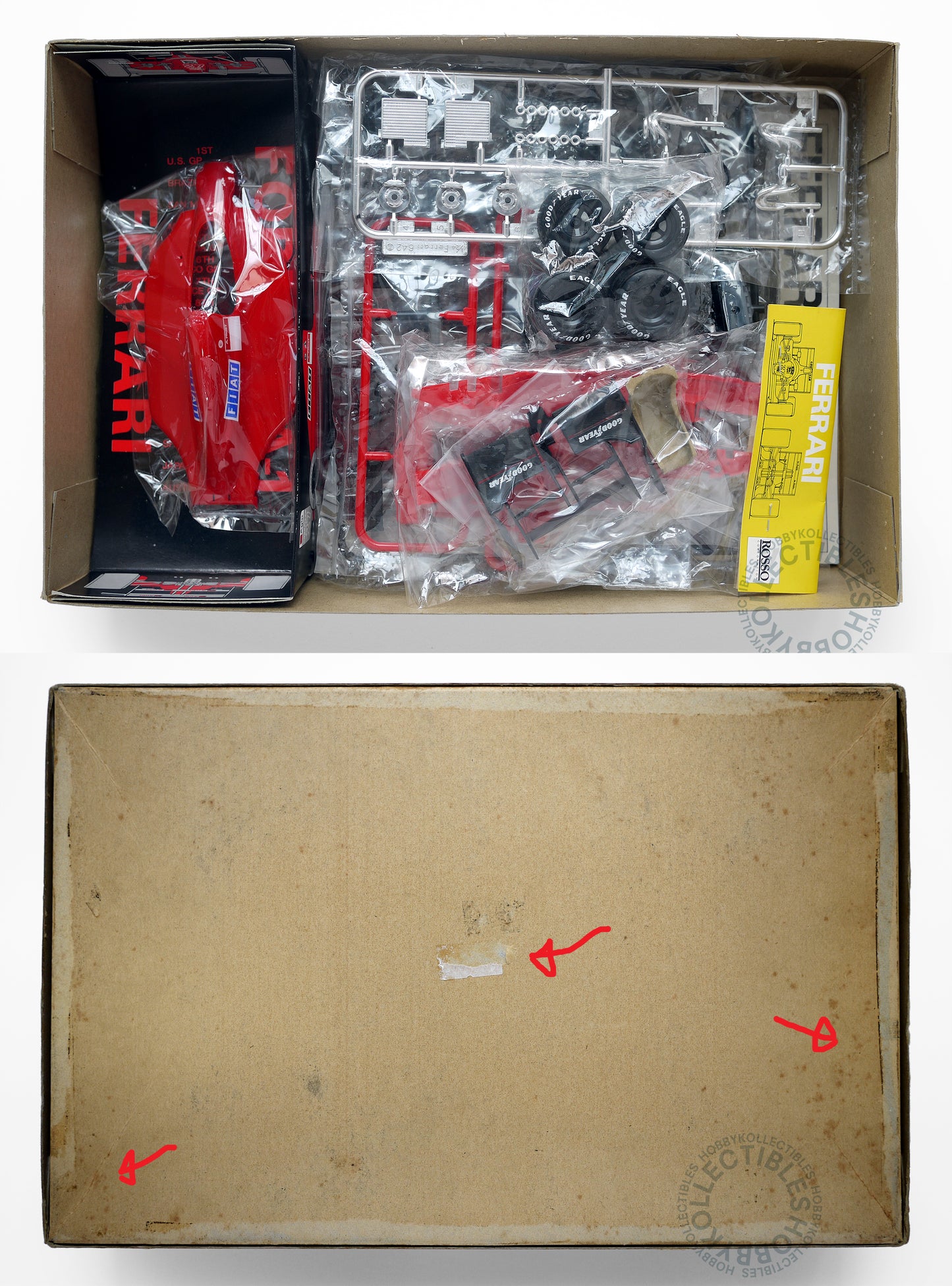 Rosso Vintage 1/24 F1 Ferrari F642 Grade-Up Painted Ver. Model Kit