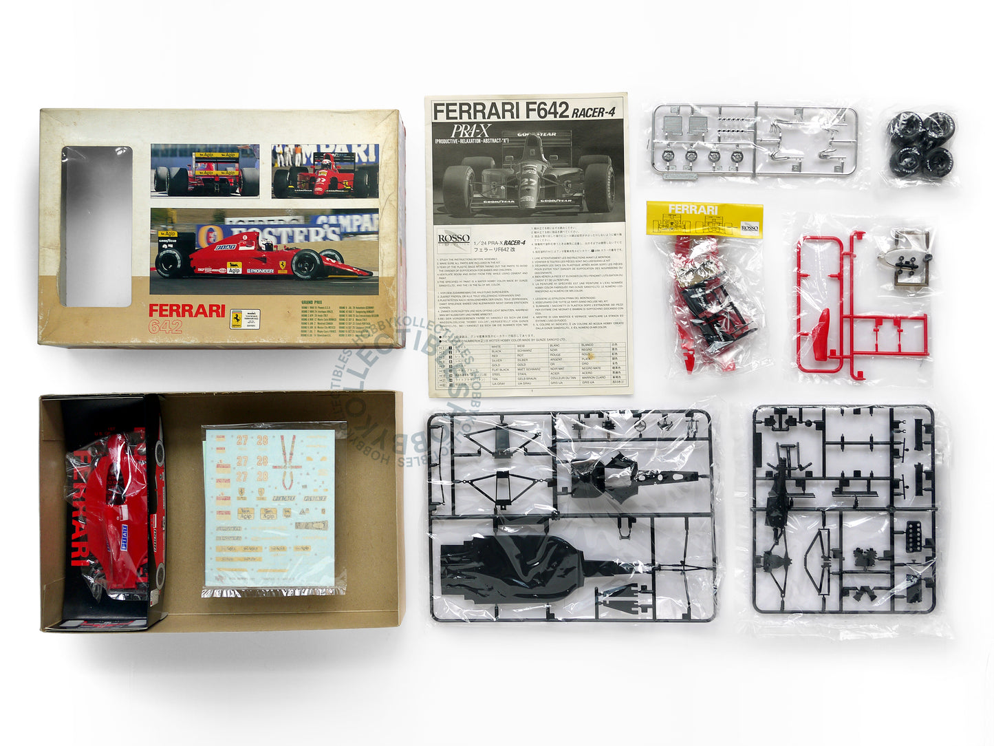 Rosso Vintage 1/24 F1 Ferrari F642 Grade-Up Painted Ver. Model Kit