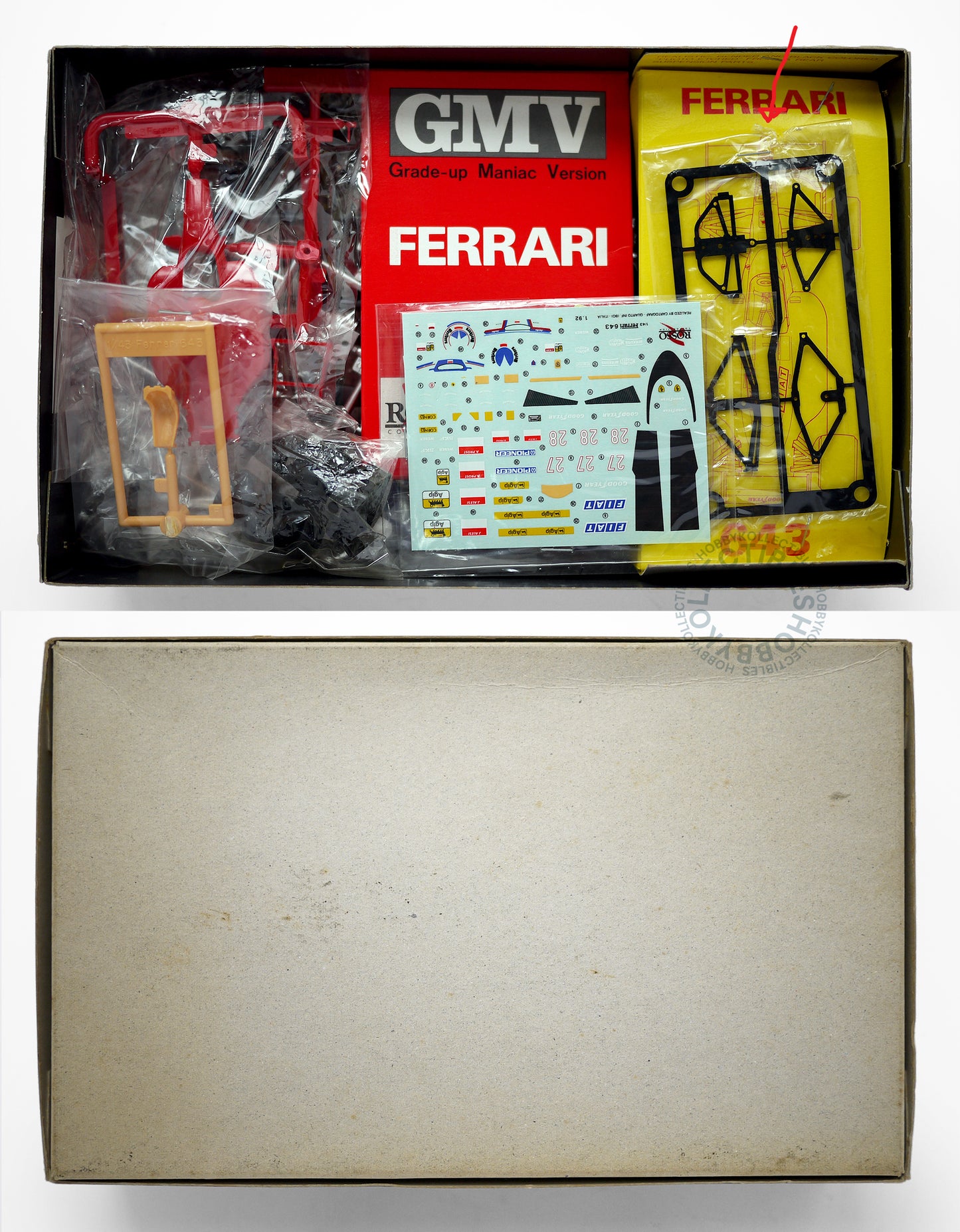 Rosso Vintage 1/43 Ferrari F643 F1 Grade Up Maniac V.Model Kit