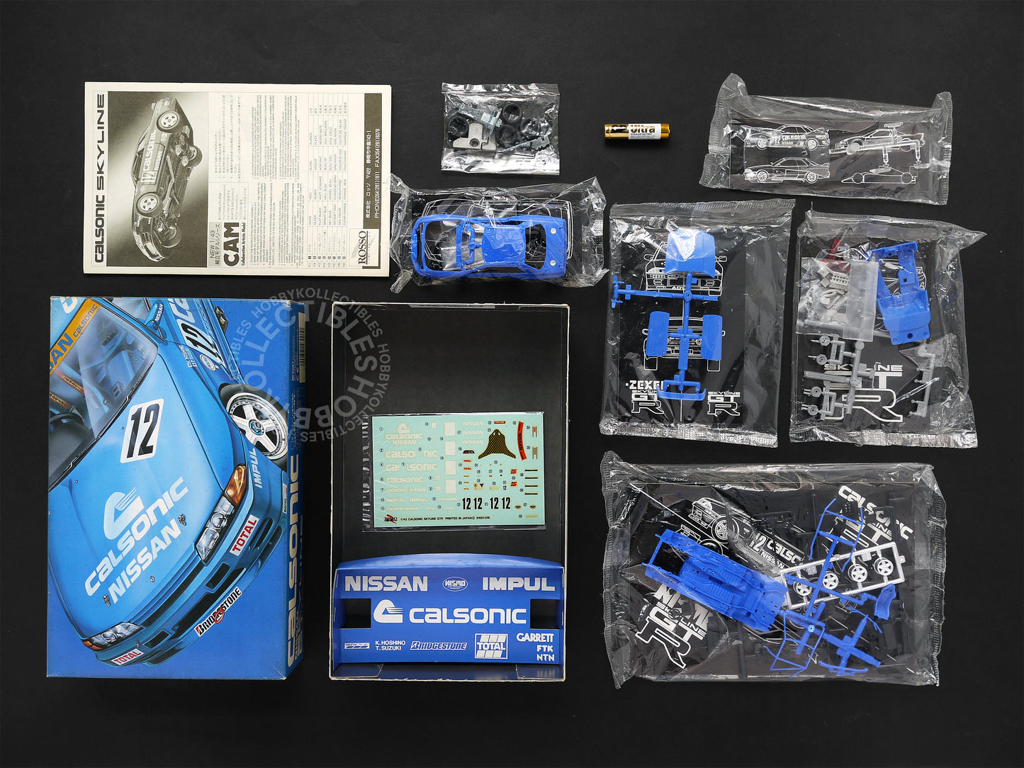 Rosso Vintage 1/43 Calsonic Nissan Skyline GTR Model Kit