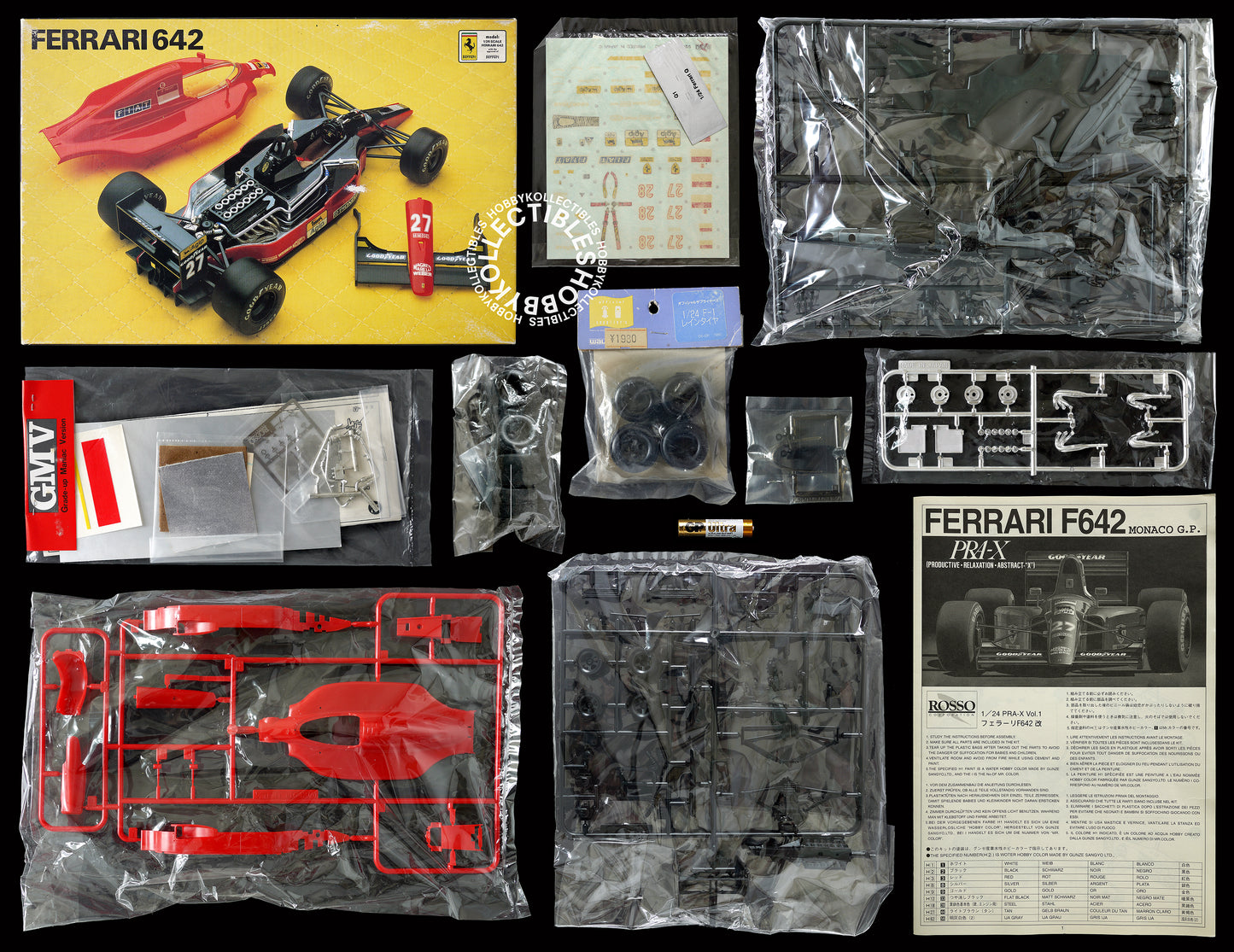Rosso Vintage 1/24 F1 Ferrari F642 Grade-Up Maniac V. BONUS