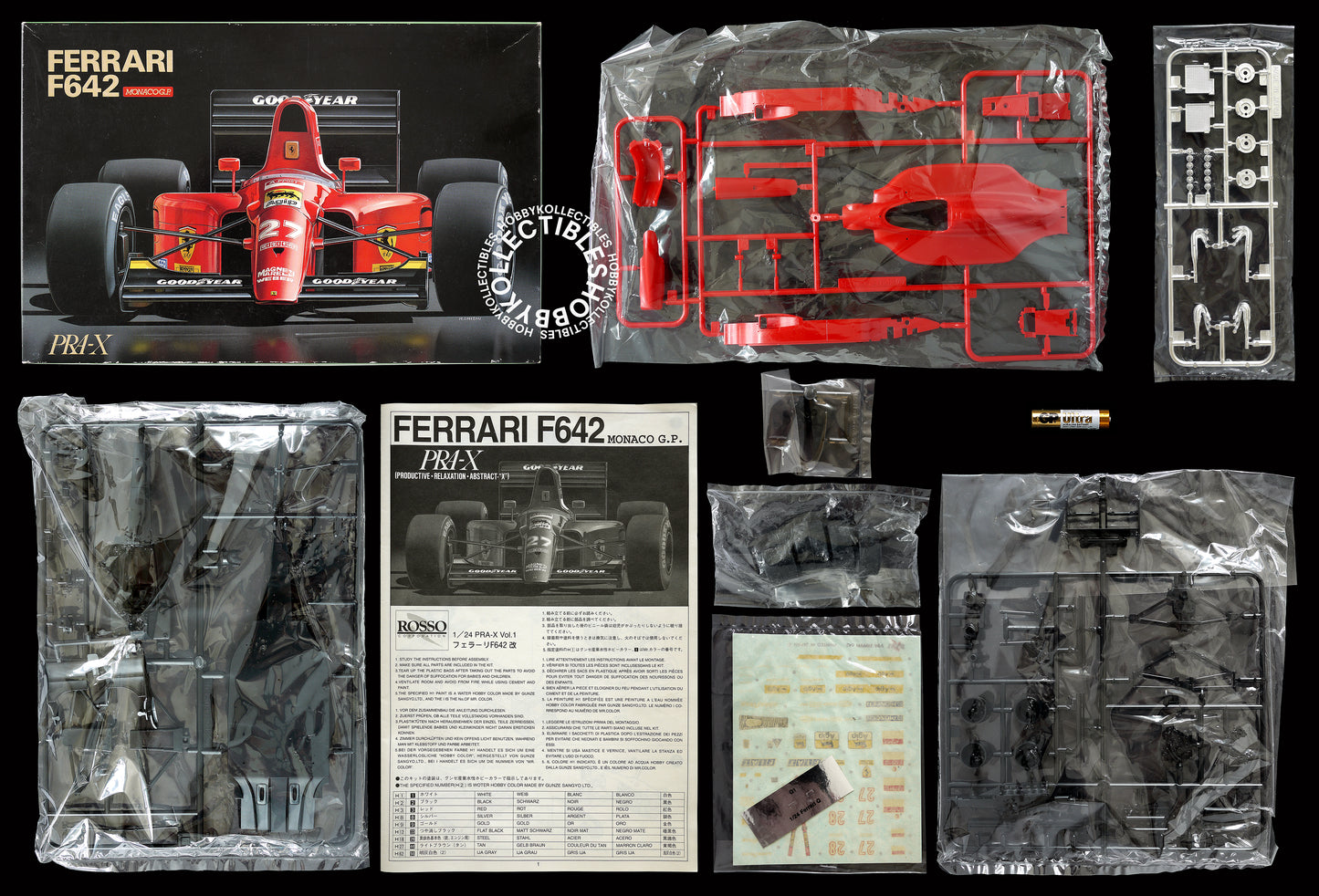 Rosso Vintage 1/24 Ferrari F642 F1 Monaco GP Model Kit