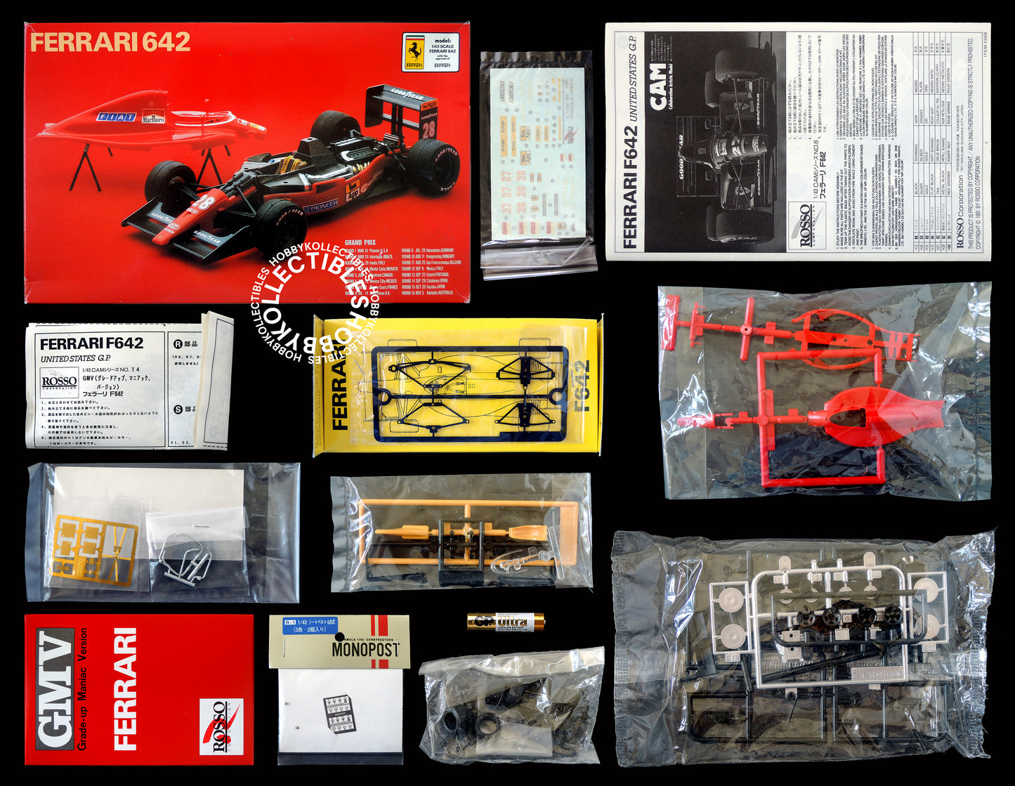 Rosso Vintage 1/43 F1 Ferrari F642 Grade up Maniac V. Model Kit
