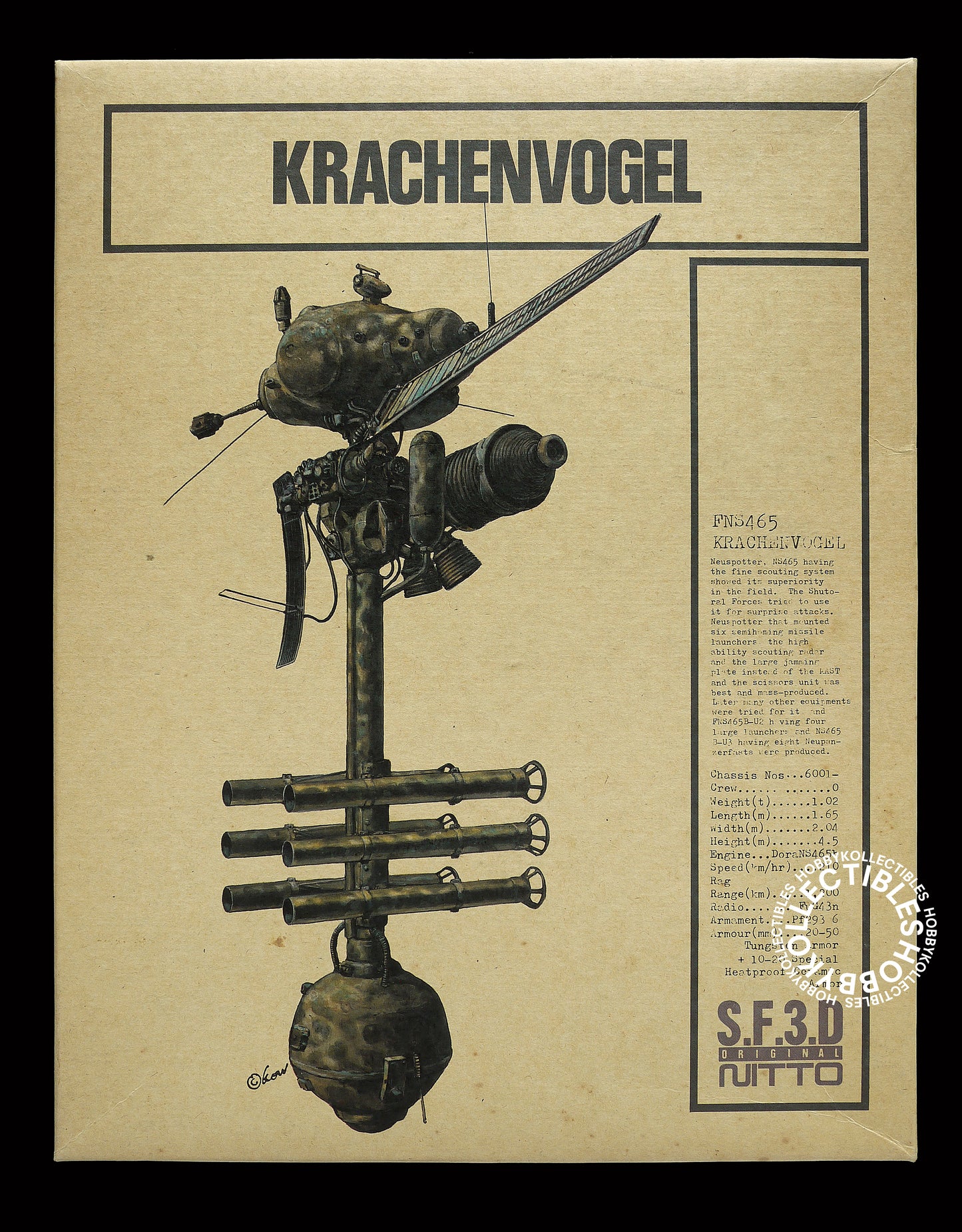 SF3D Original Vintage Ma.K 1/20 Krachenvogel FNS465 Model Kit